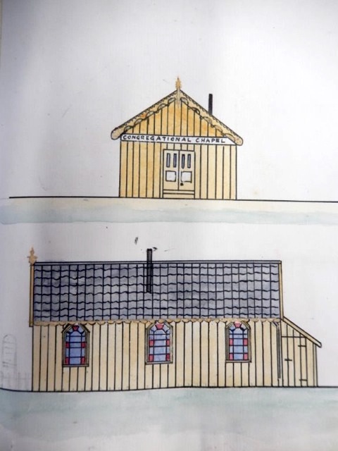 Drawing of Heritage Hut