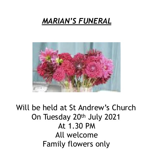 MARIAN's funeral
