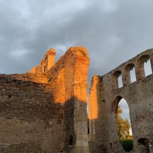 Sunset in the ruins