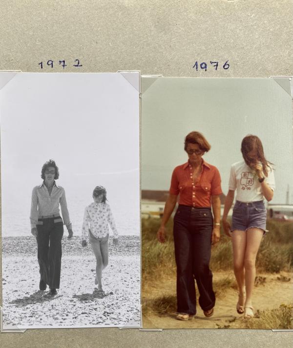 Mother and Daughter on Southwold beach