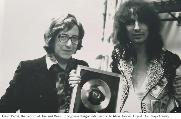 Gavin Petrie with Alice Cooper